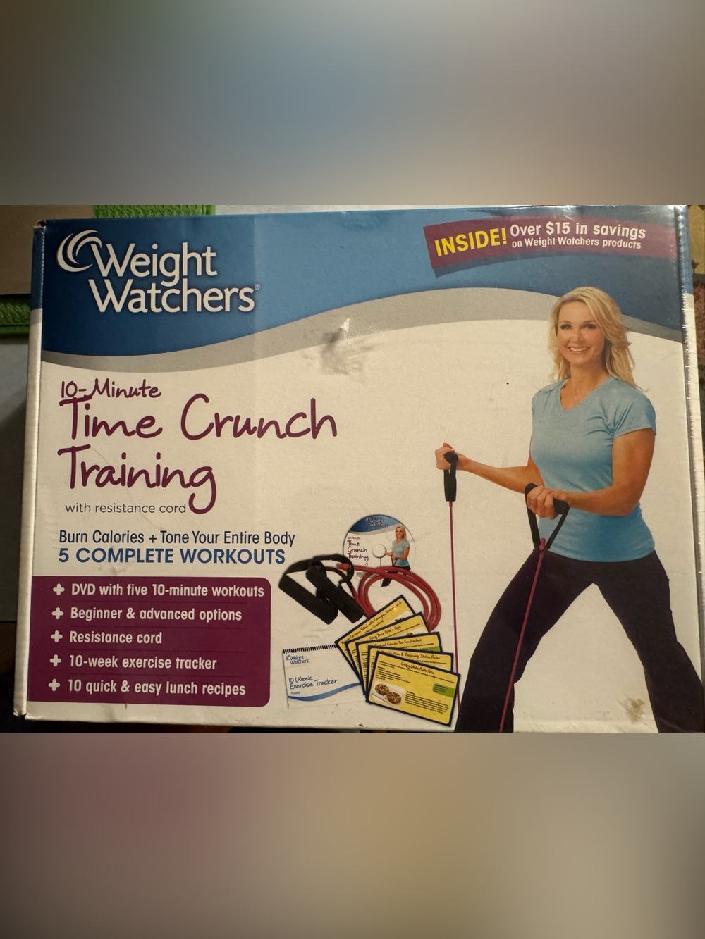 Weight Watchers Women's Pink & Black Resistance Band Workout Pants